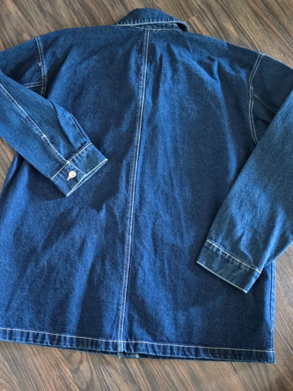 WILD FABLE Women's 100% Cotton Dark Wash Blue Denim Jacket NWT/SIZE XL - Picture 5 of 5